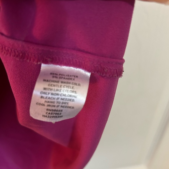 Halogen Magenta Ruffle-Shoulder Tank Top - Picture 3 of 5